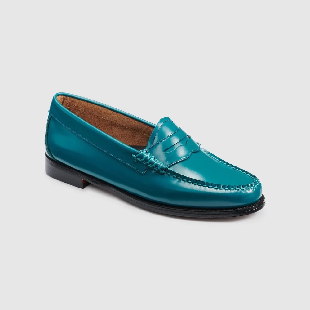 **NWB** GH Bass Whitney Candy Weejun Deep Aqua Size 9 New In Box